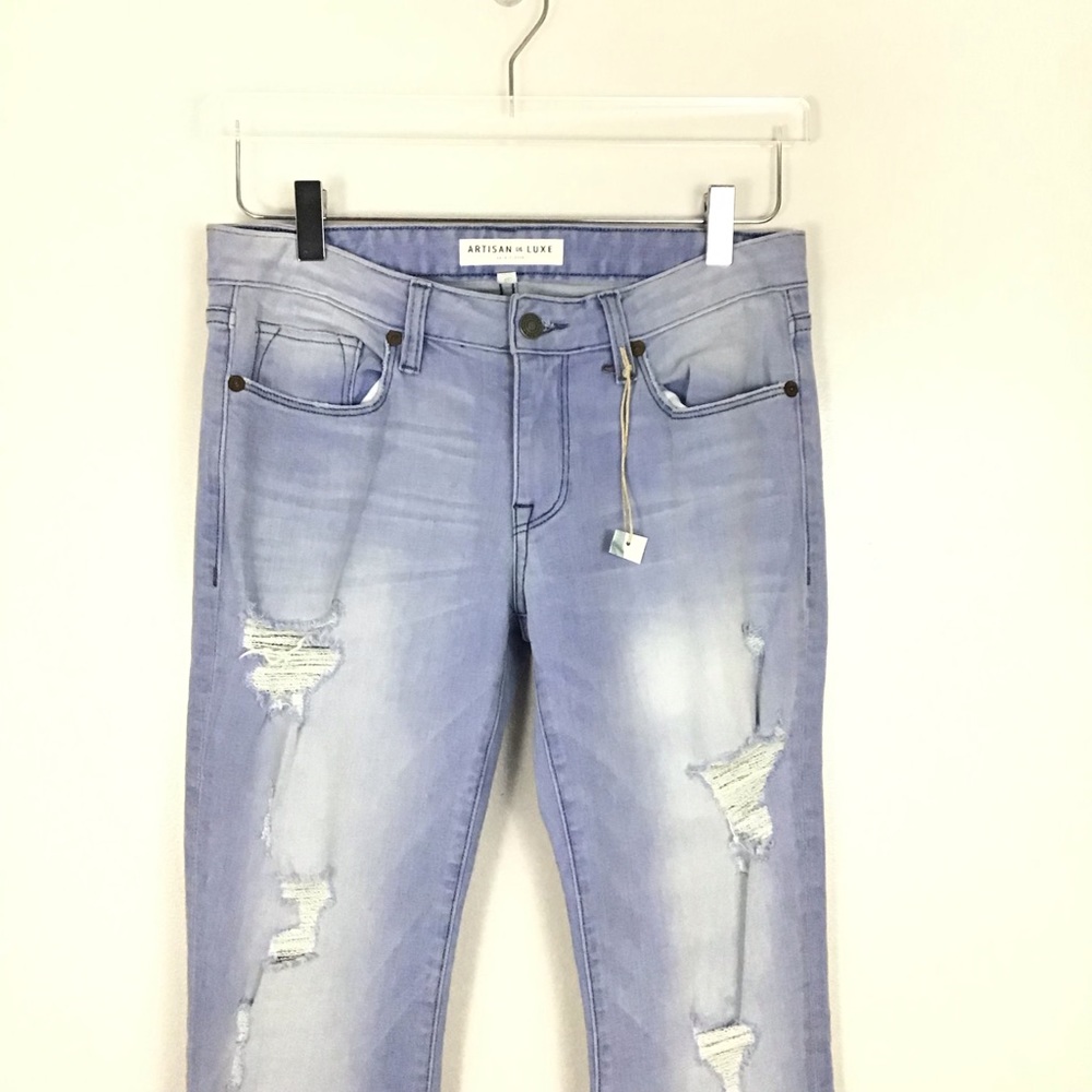 Artisan de Luxe Distress Frayed Flare Bell Bottom FIRM ON PRICE - Picture 6 of 8